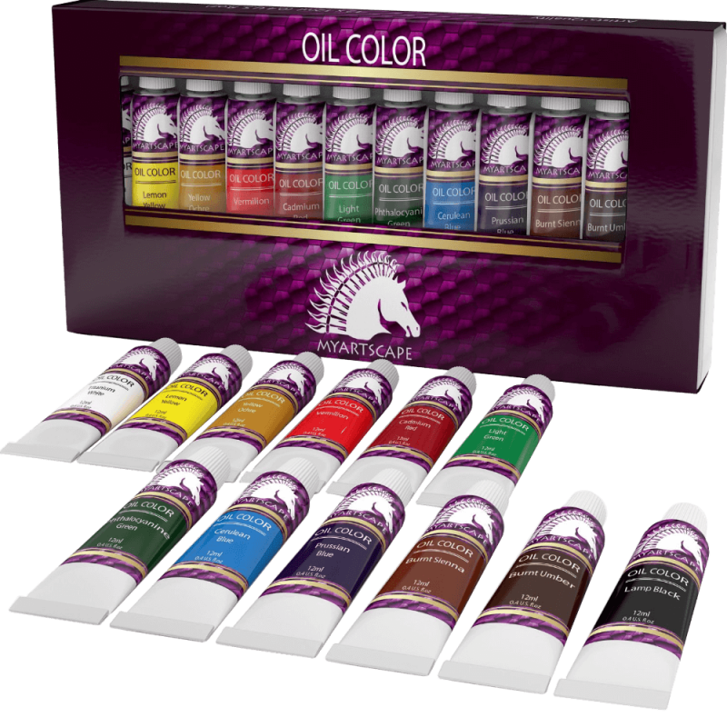 Oil paint set artist quality art paints for painting on canvas starter kit
