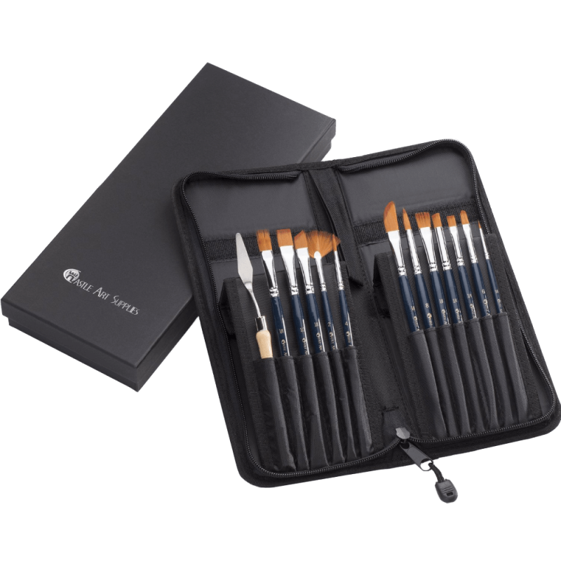 Piece versatile paint brush set the perfect mix of quality and variety for hobbyists and aspiring artists