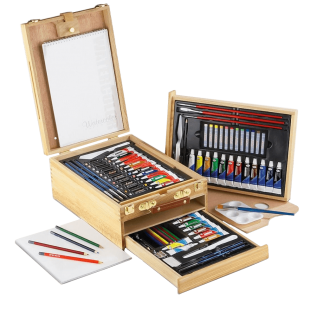 Royal langnickel 124 piece sketching and drawing easel artist set