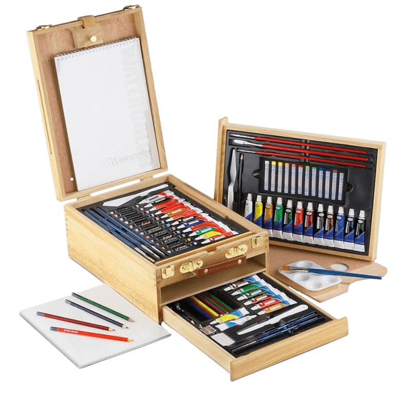 Royal langnickel 124 piece sketching and drawing easel artist set